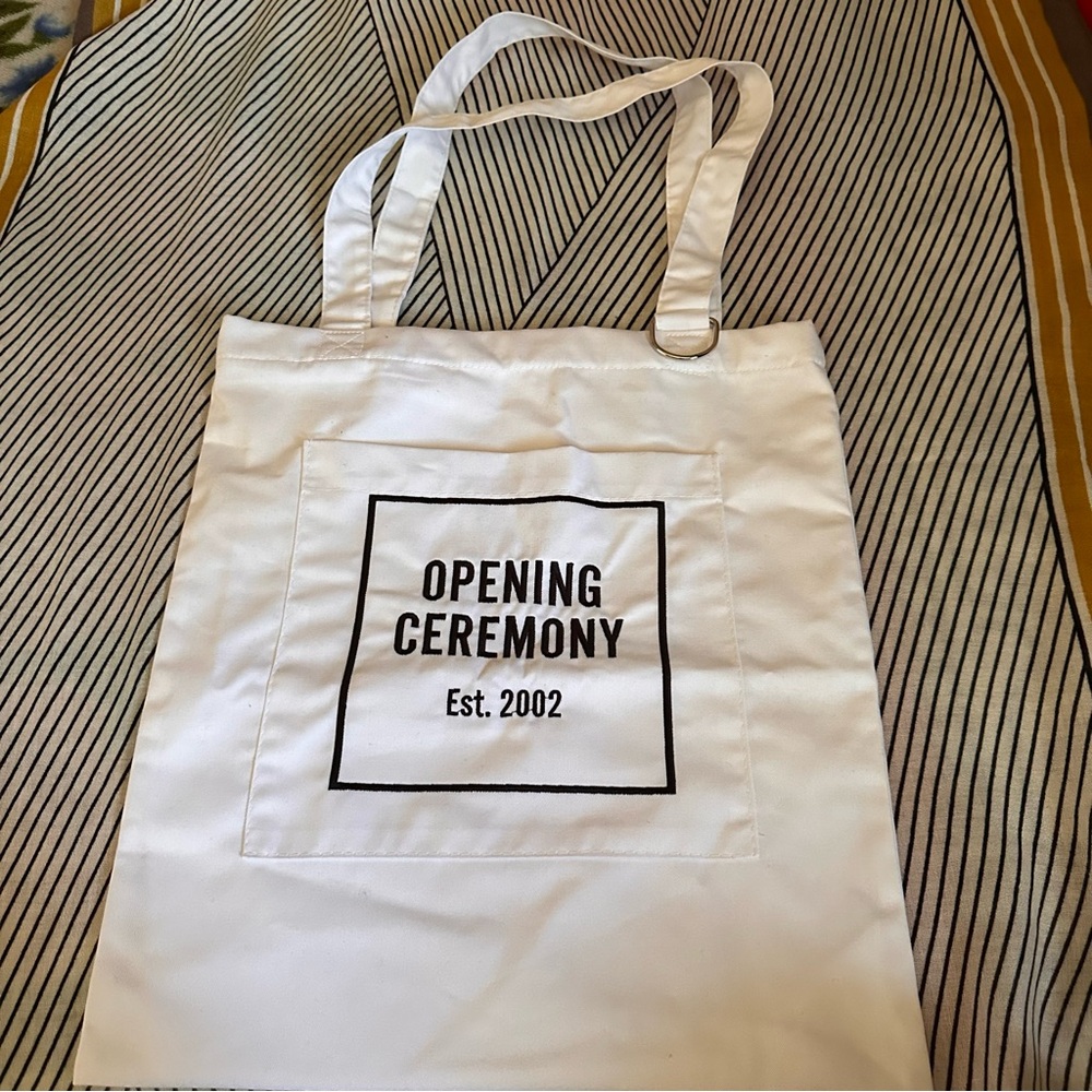 Opening Ceremony White Tote Bag